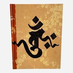 Tibetan Mystic Calligraphy Om Print Hardcover Journal Notebook Diary New